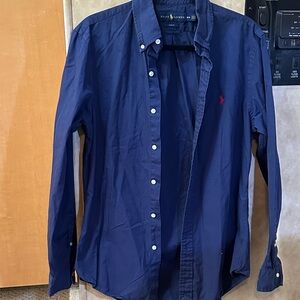 Ralph Lauren Men's Deep Blue Casual Shirt